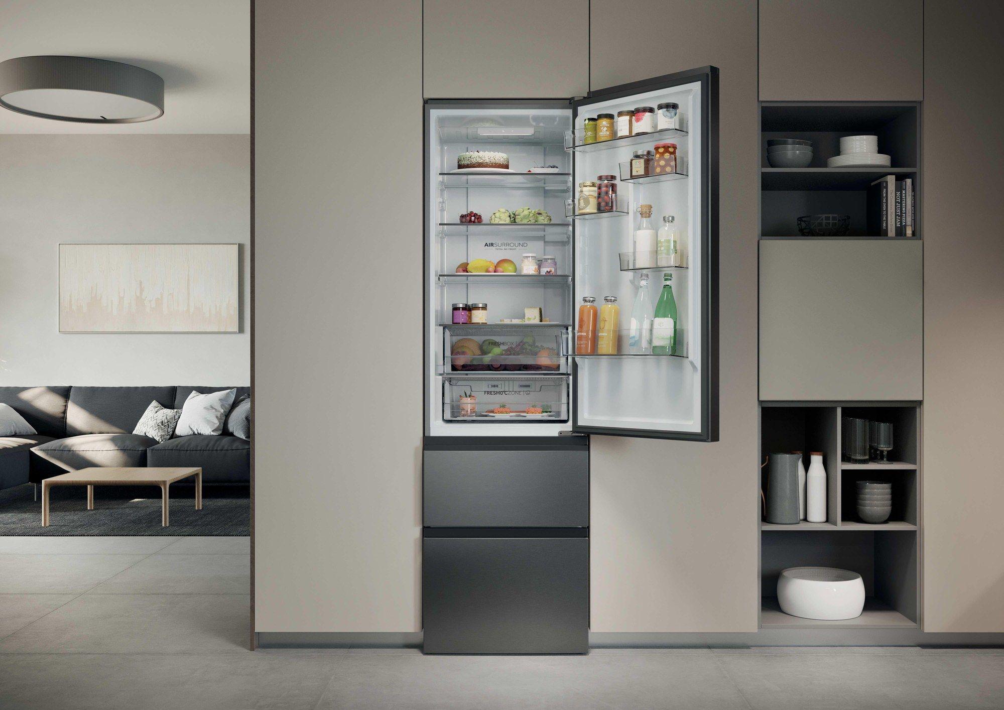 Frigorífico Combinado Independente HAIER HTR3620ENMG (414 l - 205x59,5x66,7 cm - 205 cm - Prateado) — miniatura 13