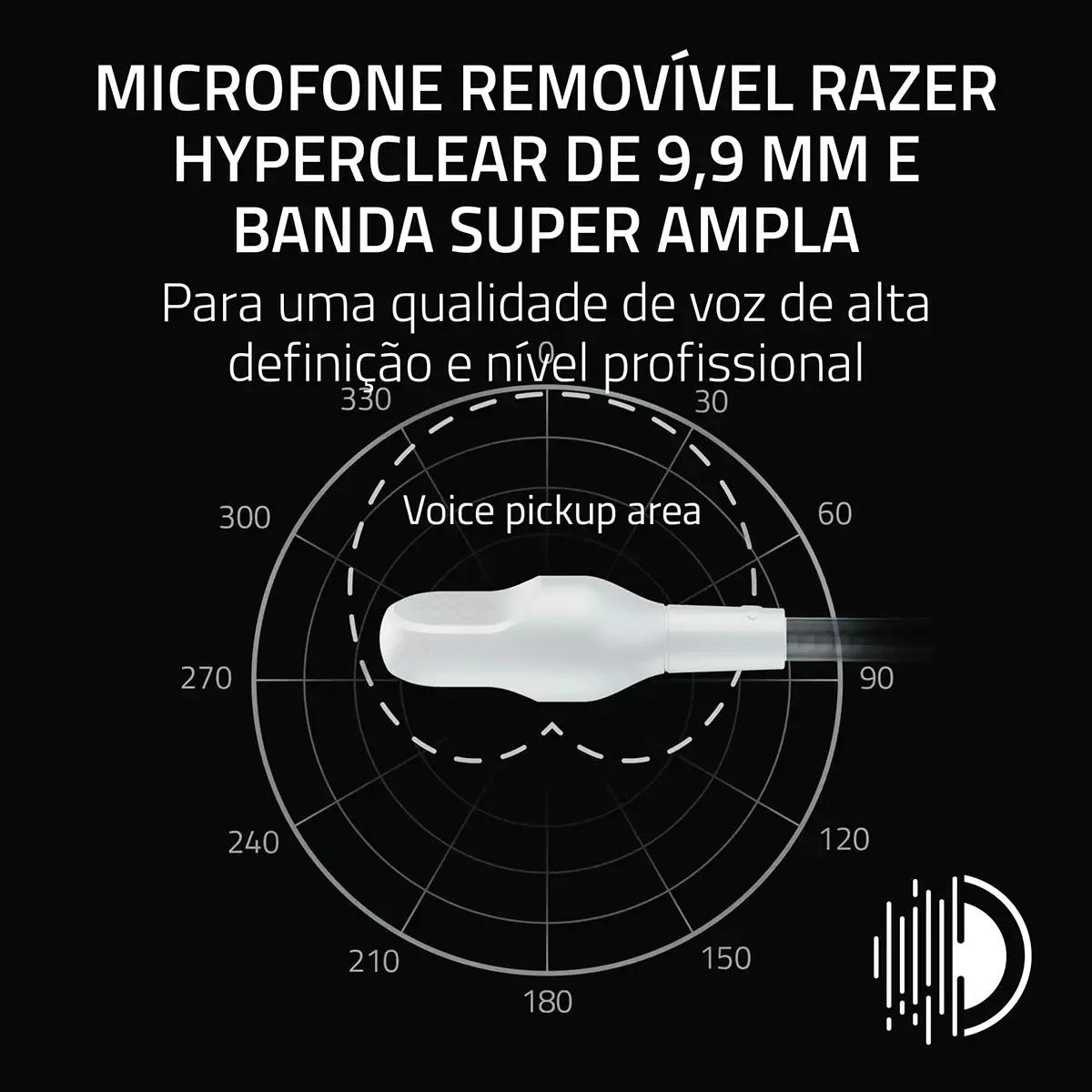 Headset RAZER BlackShark V3 (Binaural - 5 cm - USB Type-A - Branco) — miniatura 5