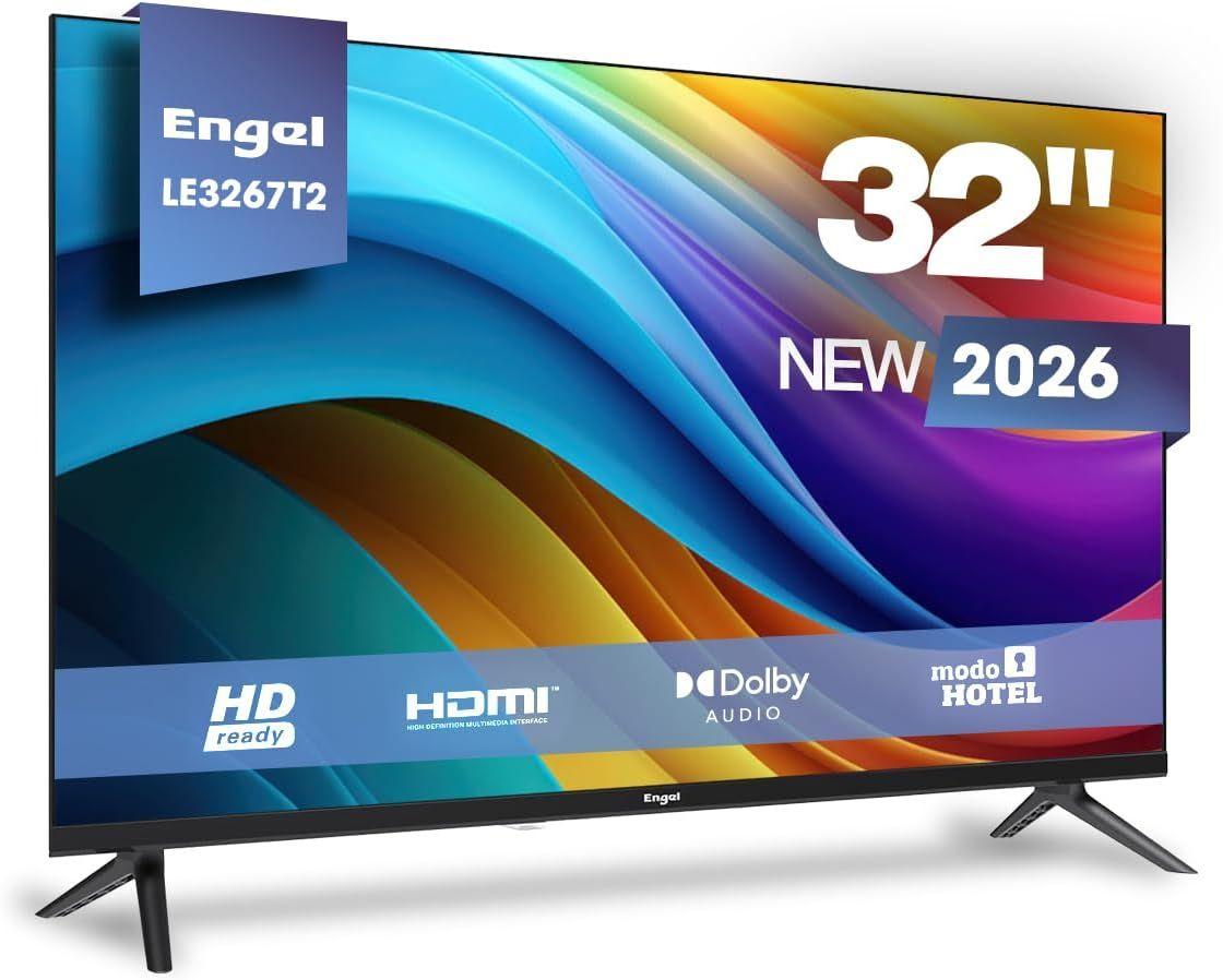 Televisão ENGEL TV LE3267T2 (32" HD Ready - LED - Preto)
