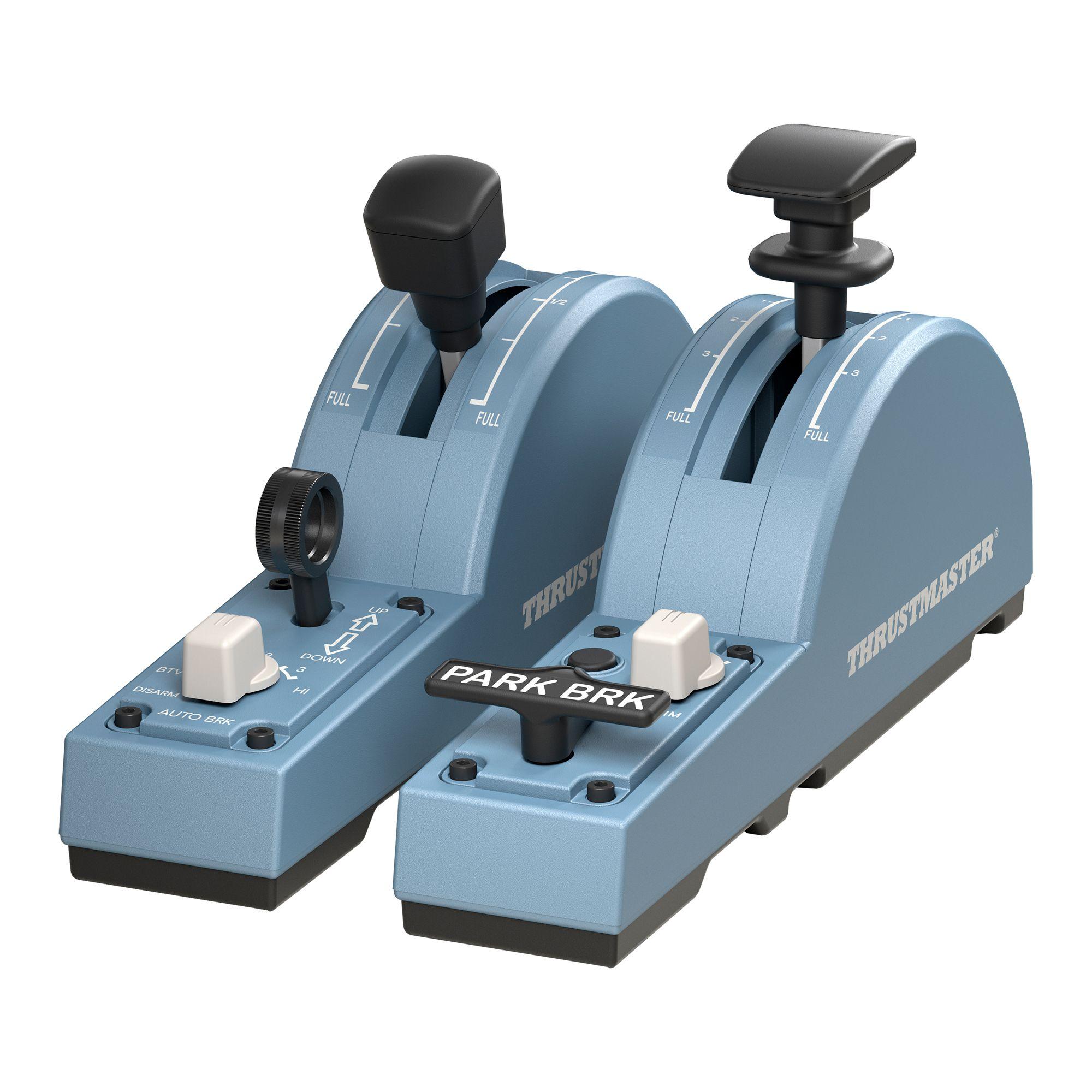 Simulador de Voo THRUSTMASTER TCA Quadrant Add-On Airbus Edition (PC - Com fios - Preto e Azul)