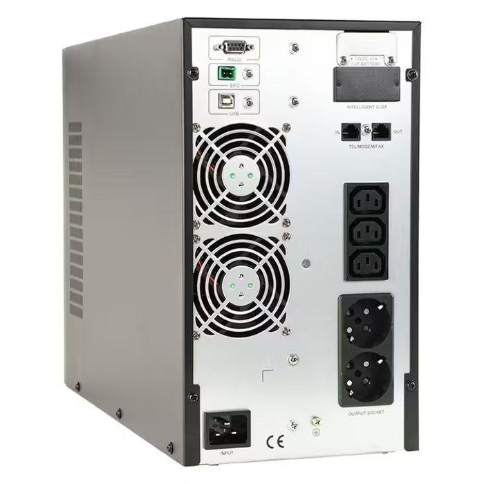 UPS Online GEMBIRD EG-UPSO-2000 (Cabo de alimentação de entrada - Acoplador C14 - Preto) — miniatura 3