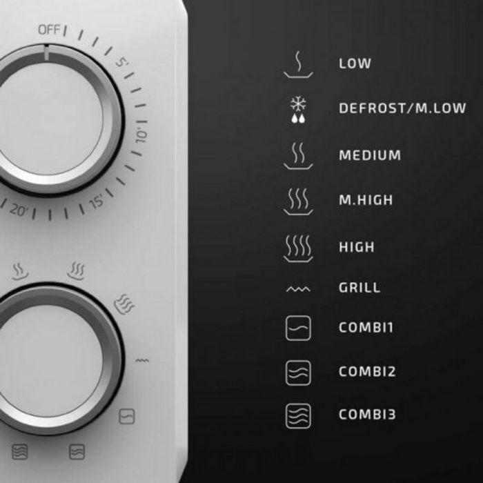 Micro-ondas Independente CECOTEC ProClean 3110 (700 W - 800 W - 20 L - Branco) — miniatura 5