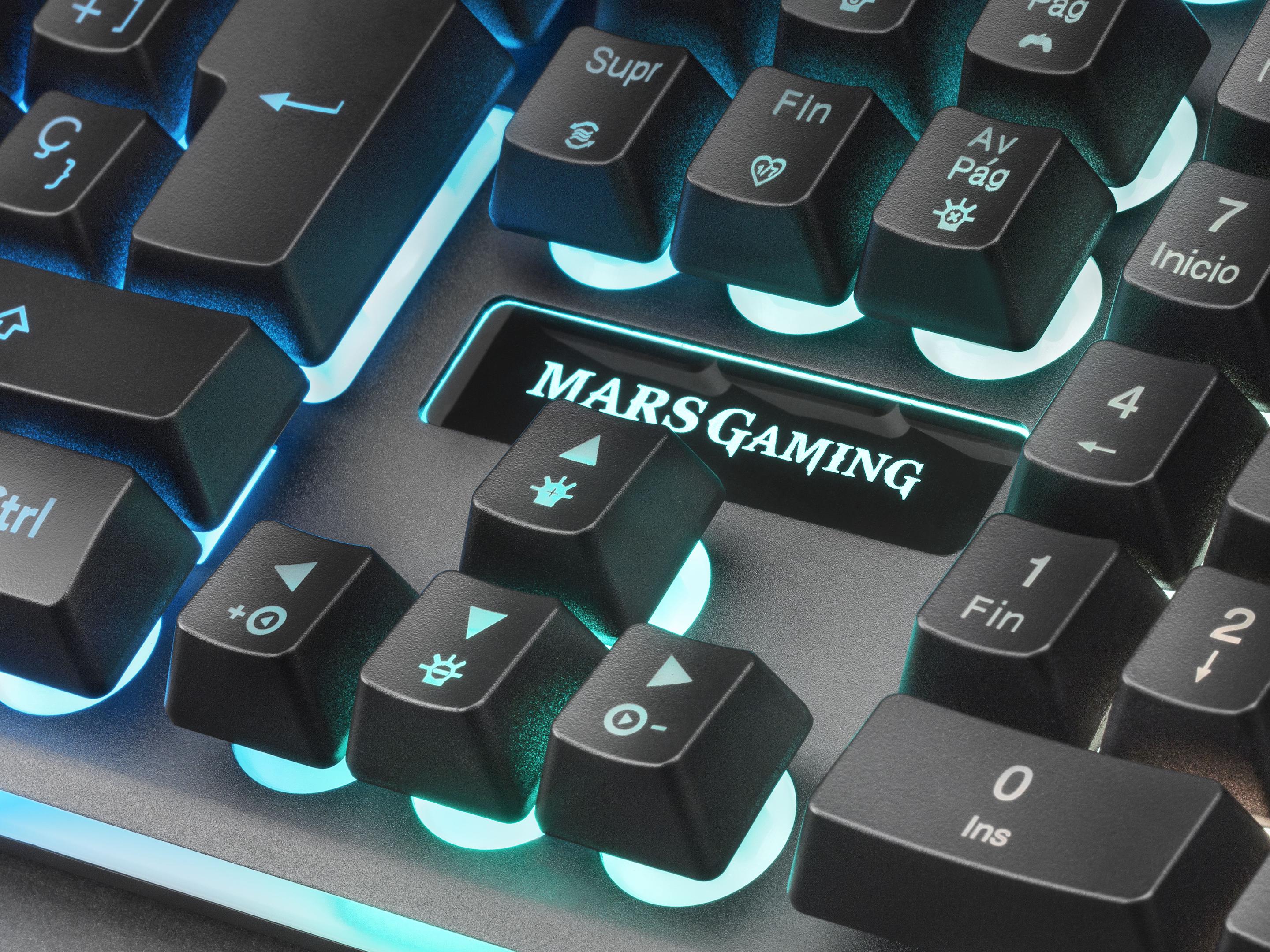 Teclado Gaming MARS GAMING MK320ES (Espanhol - Interruptor de chave mecânico - Tamanho completo - Preto) — miniatura 5
