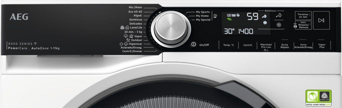 Máquina de Lavar Roupa Independente AEG LFR8504L6Q (1400 RPM - B - A - Branco), miniatura 2