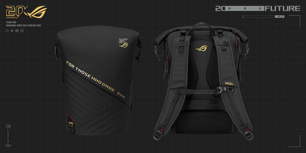 Mochila ASUS ROG SLASH Backpack Edition 20 BP3802 (26 L - Poliéster, Couro PU - 45,7 cm - Preto) — miniatura 12