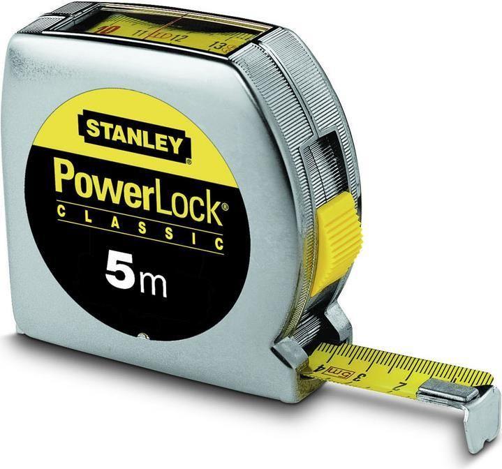 Fita Métrica STANLEY Powerlock 0-33-932 (Aço inoxidável - Prateado/Amarelo)