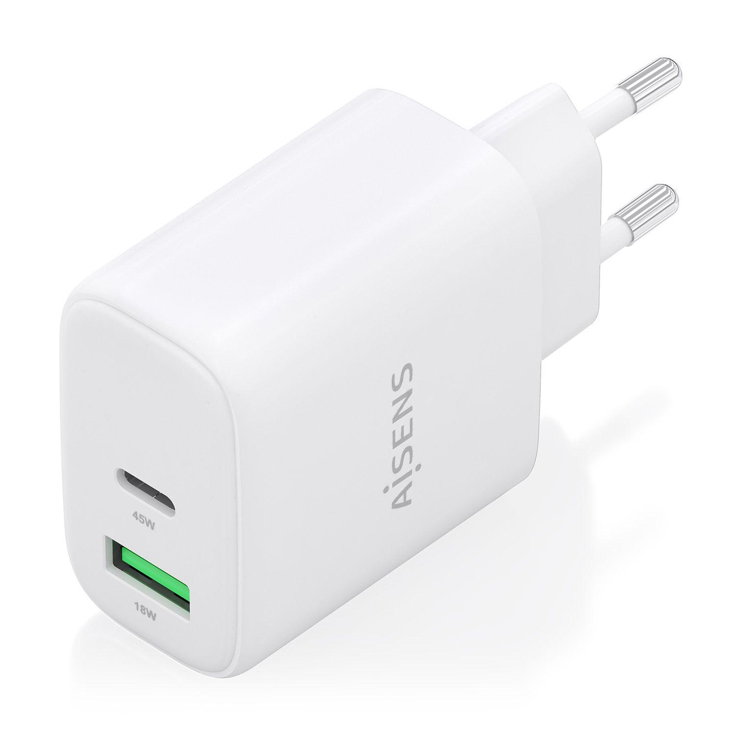 Carregador de Parede AISENS A110-0971 (45 W - Branco) — miniatura 2