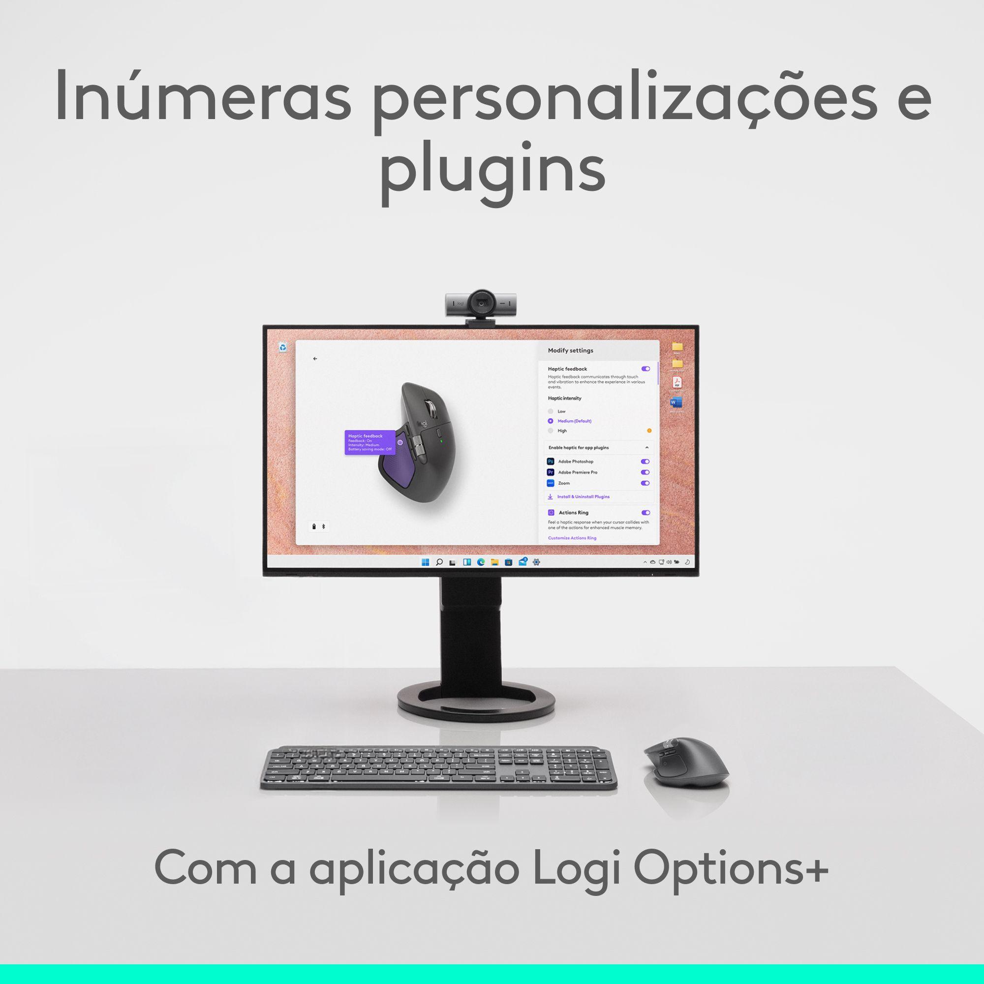 Rato LOGITECH MX Master 4 for Mac (Mão direita - 8000 DPI - Laser - Preto Espacial) — miniatura 11