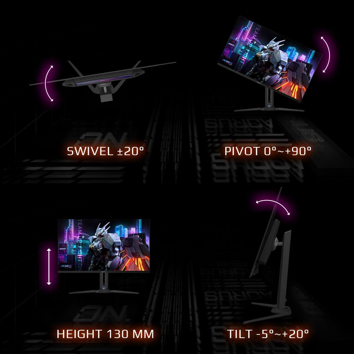 Monitor GIGABYTE AORUS FO32U (31,5" - OLED - 165 Hz - Preto) — miniatura 16