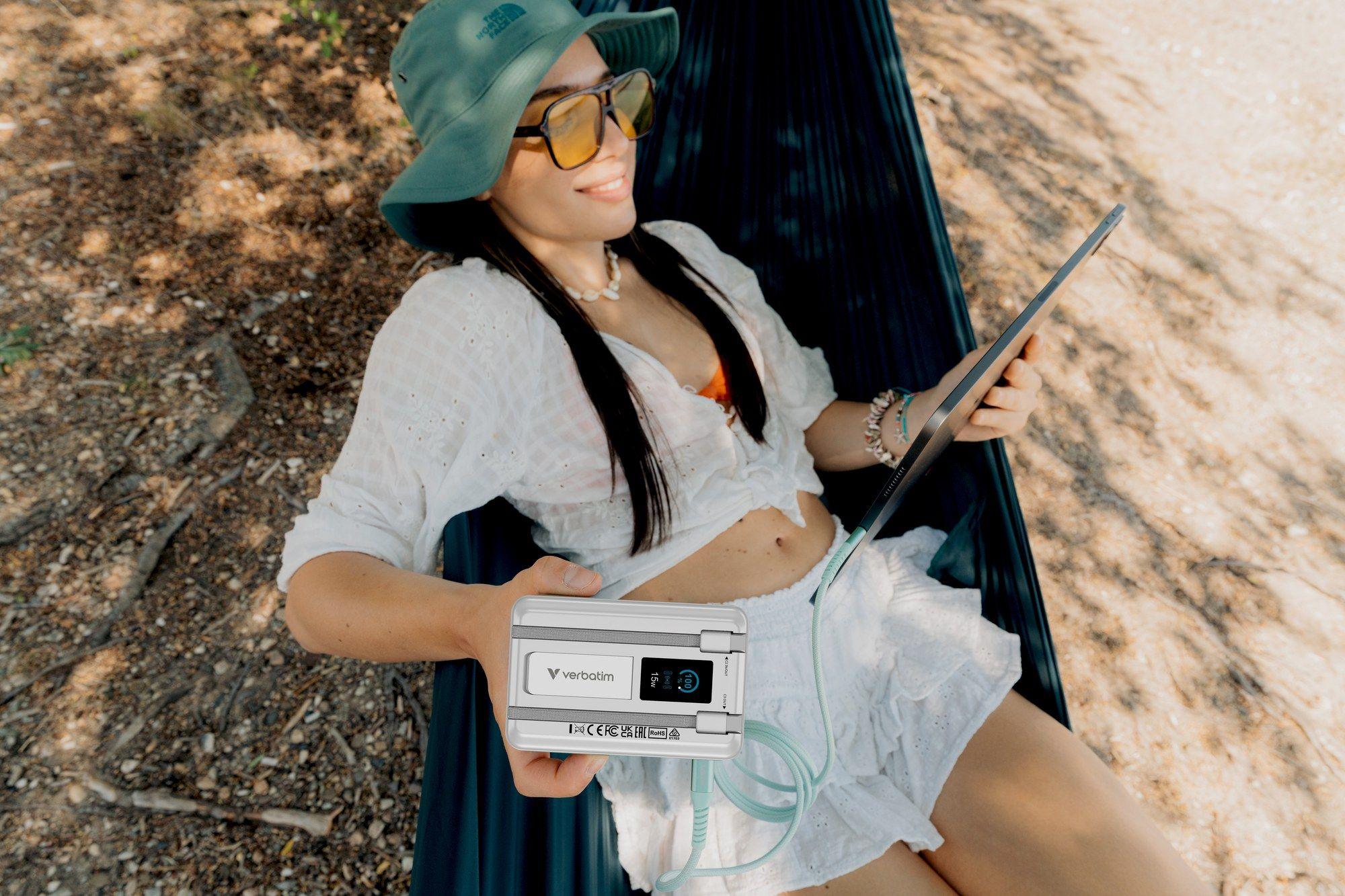 Powerbank VERBATIM Charge´n´Go Power Bank 2C & Display (10000 mAh - 38,5Wh - USB Type-C - Prateado), miniatura 5
