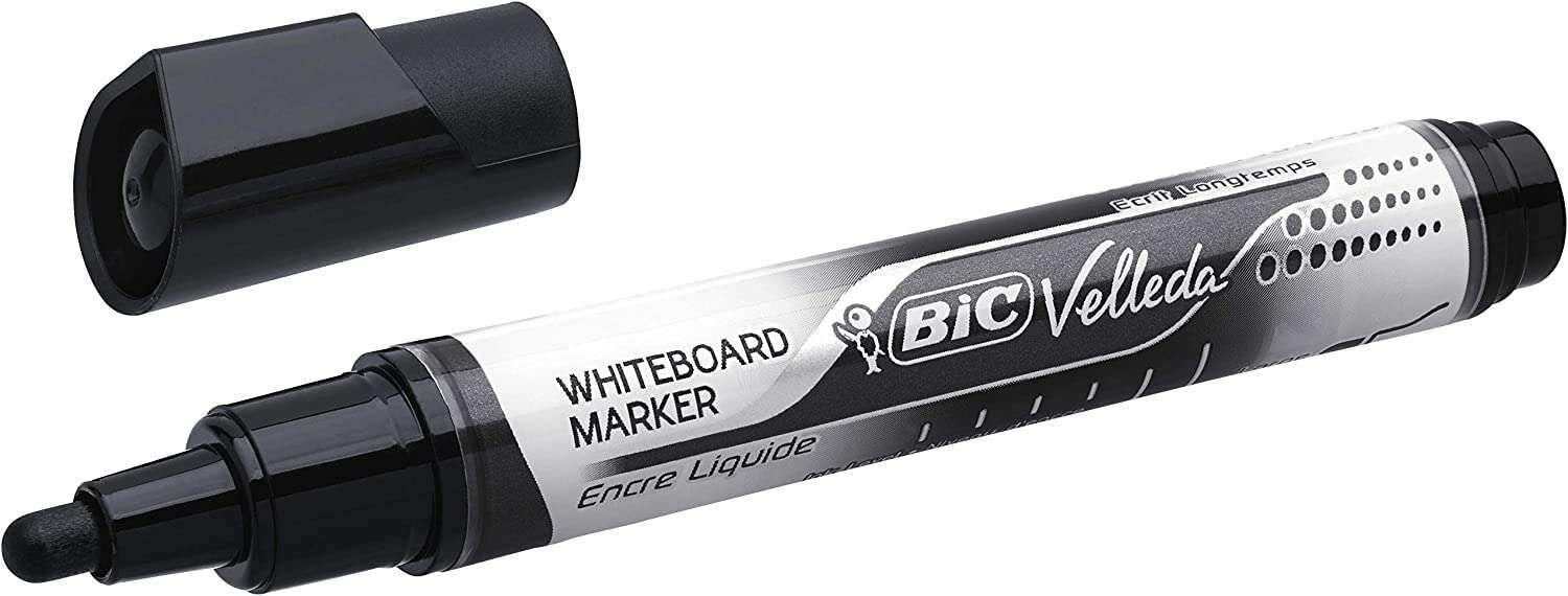 Marcador para Quadro Branco BIC Velleda Liquid Ink (Preto)