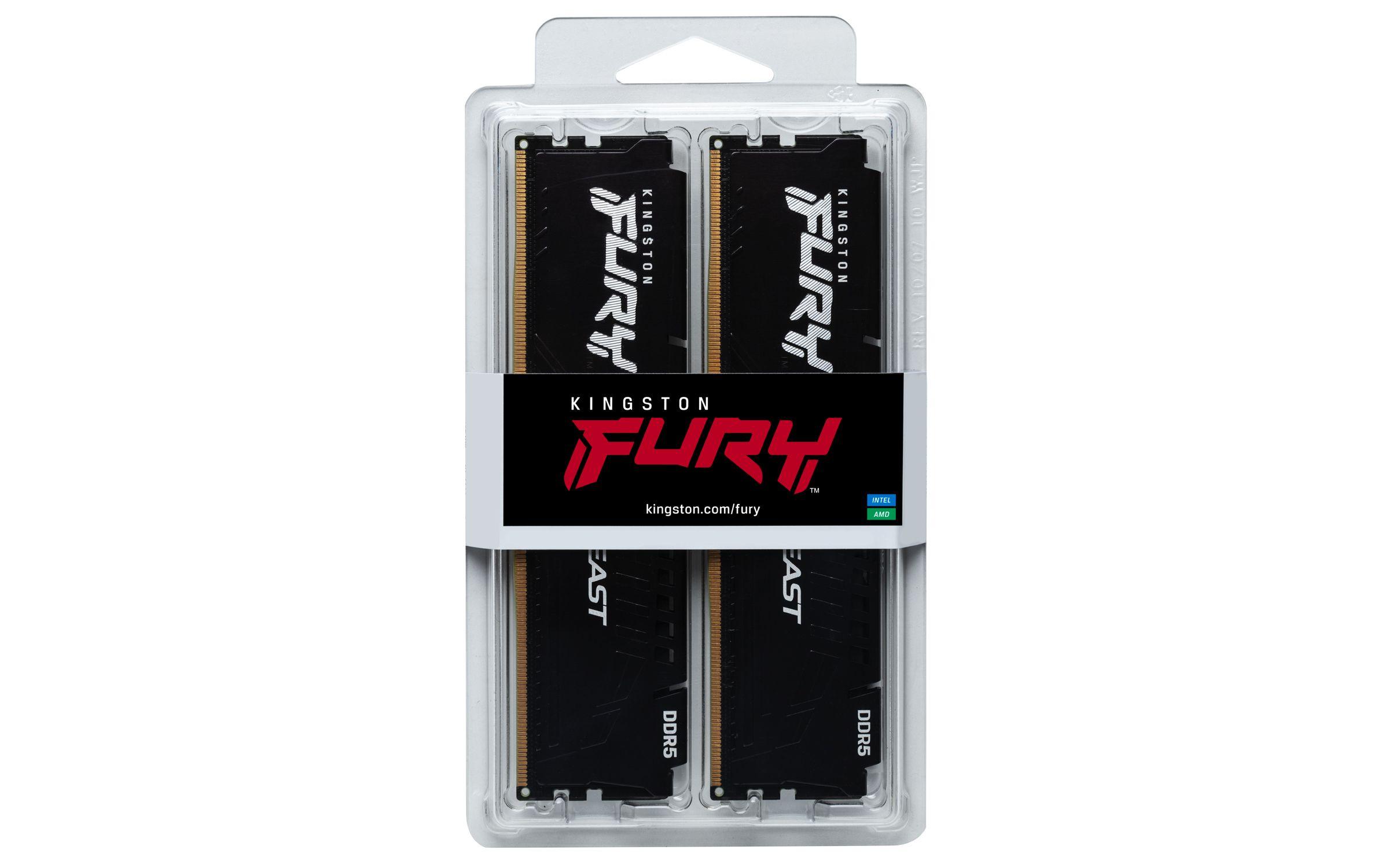 Memória RAM KINGSTON FURY Beast KF552C40BBK2-32 (5200 MHz - 32 GB - DIMM) — miniatura 4