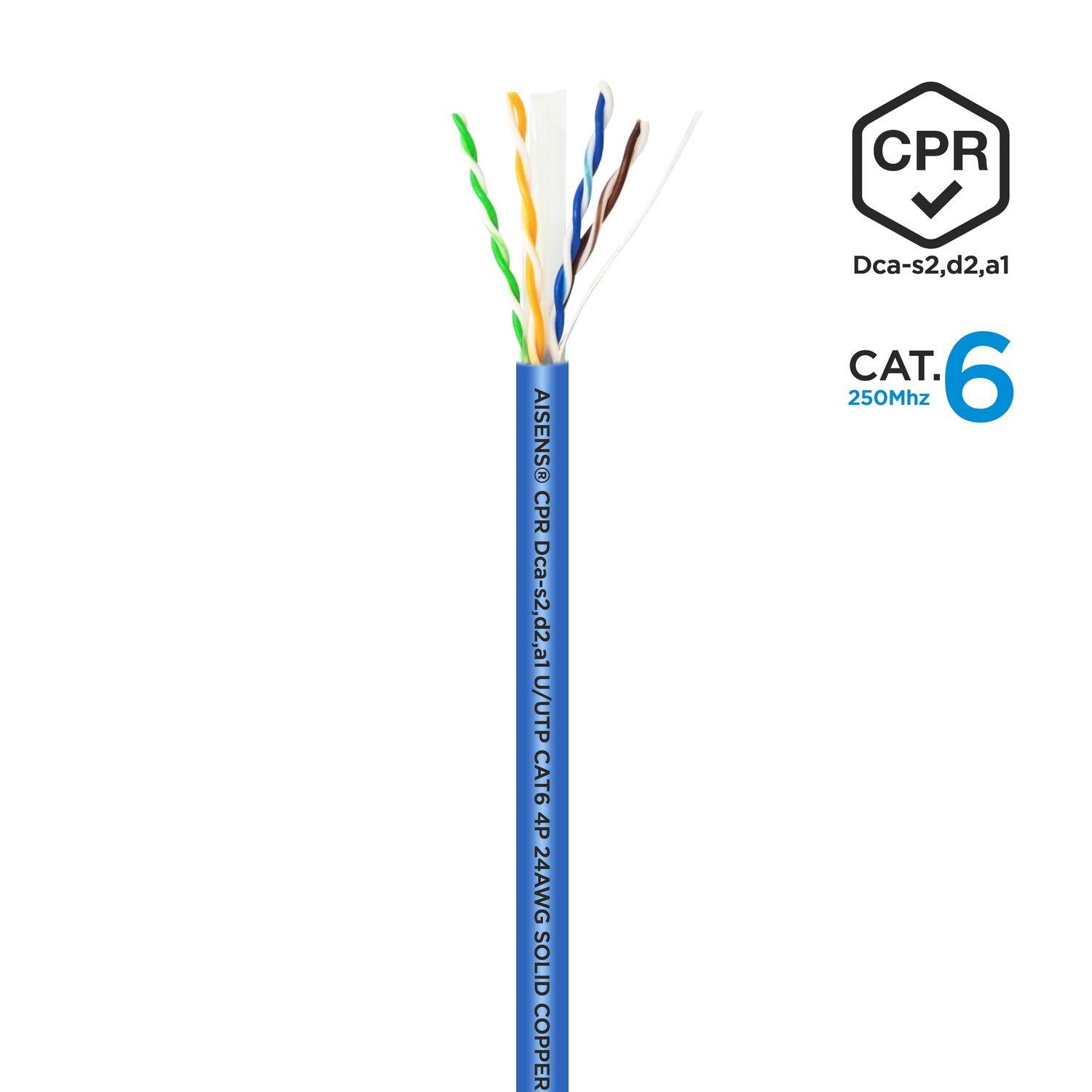 Cabo de Rede AISENS A135-0662 (100 m - Cat6 - Azul), miniatura 2