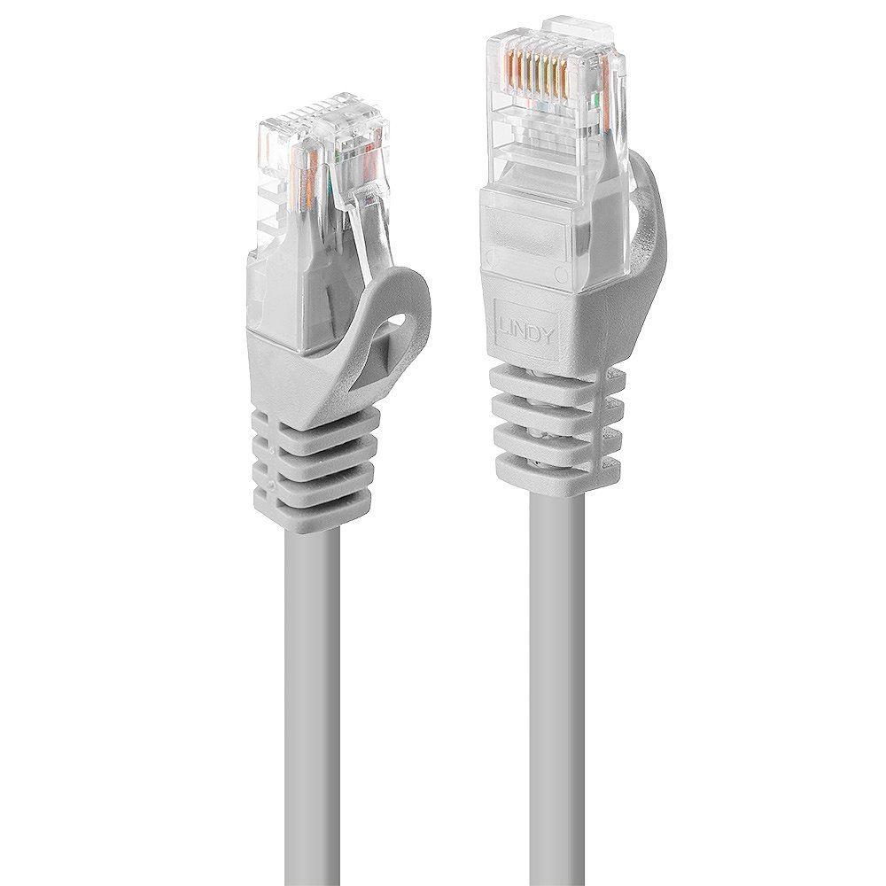 Cabo de Rede LINDY 48163 (2 m - Cat6 - RJ-45 - Cinzento)