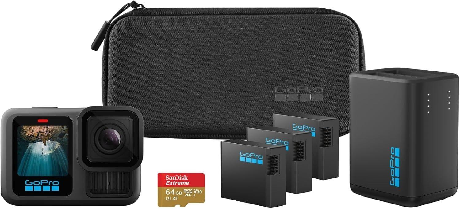 Câmara de Ação GOPRO HERO13 Black Power Bundle (2,27" - Preto)