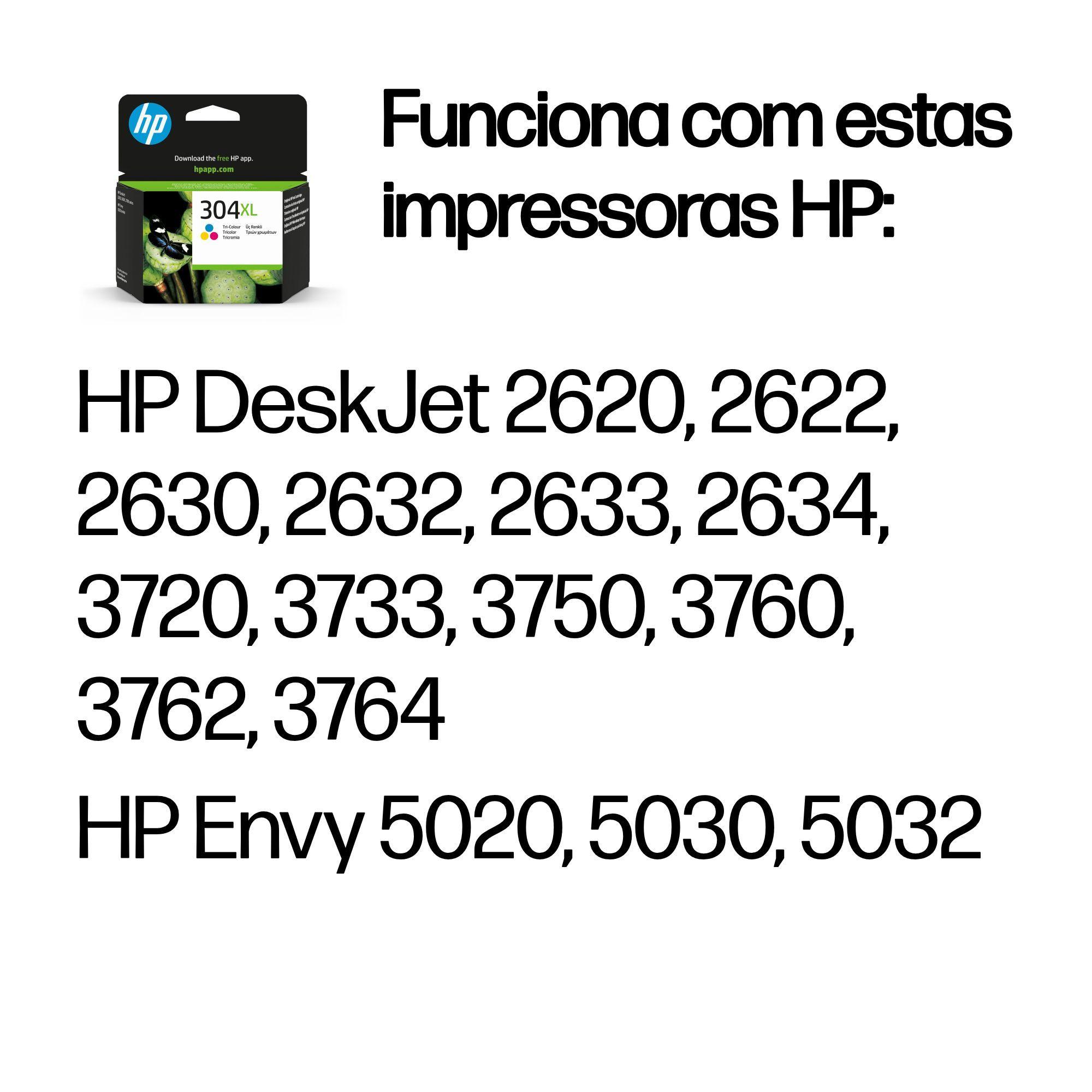 Tinteiro HP 304XL N9K07AE (300 páginas - Ciano, Magenta e Amarelo), miniatura 2