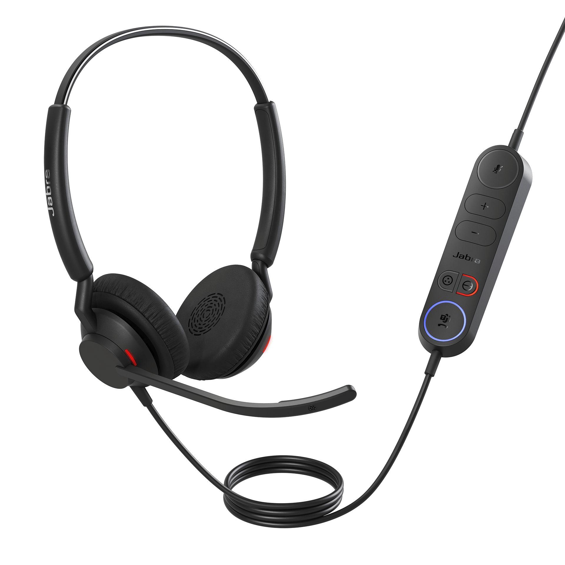 Auscultadores de Call Center JABRA Engage 40 MS (Binaural - Com fios - Over Ear - Preto)