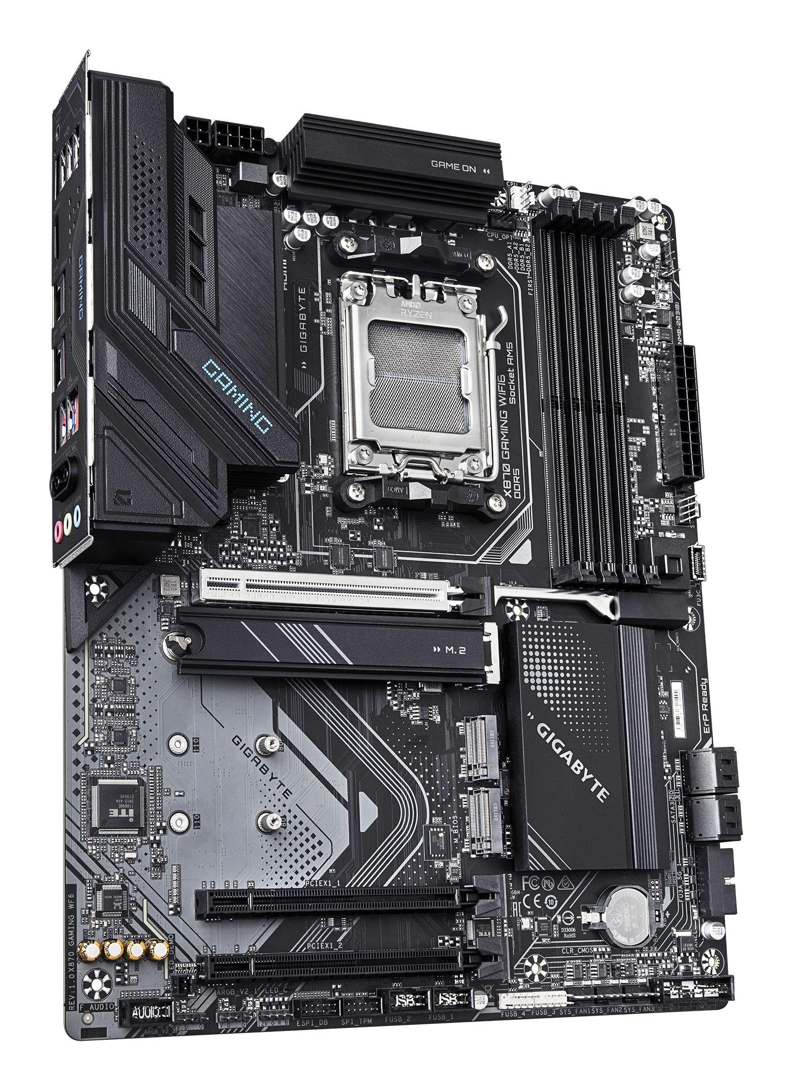 Motherboard GIGABYTE X870 GAMING WIFI6 (AM5 - AMD Ryzen 7 - ATX - Preto) — miniatura 3