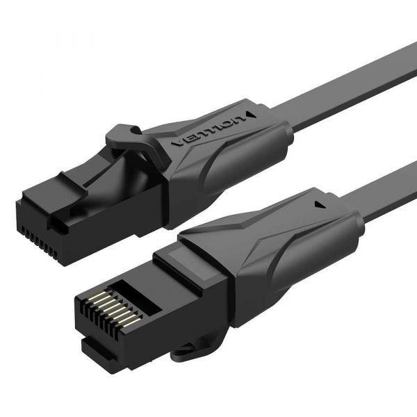 Cabo de Rede RJ45 VENTION IBABF (1 m - Cat6 - RJ-45 - Preto) — miniatura 2