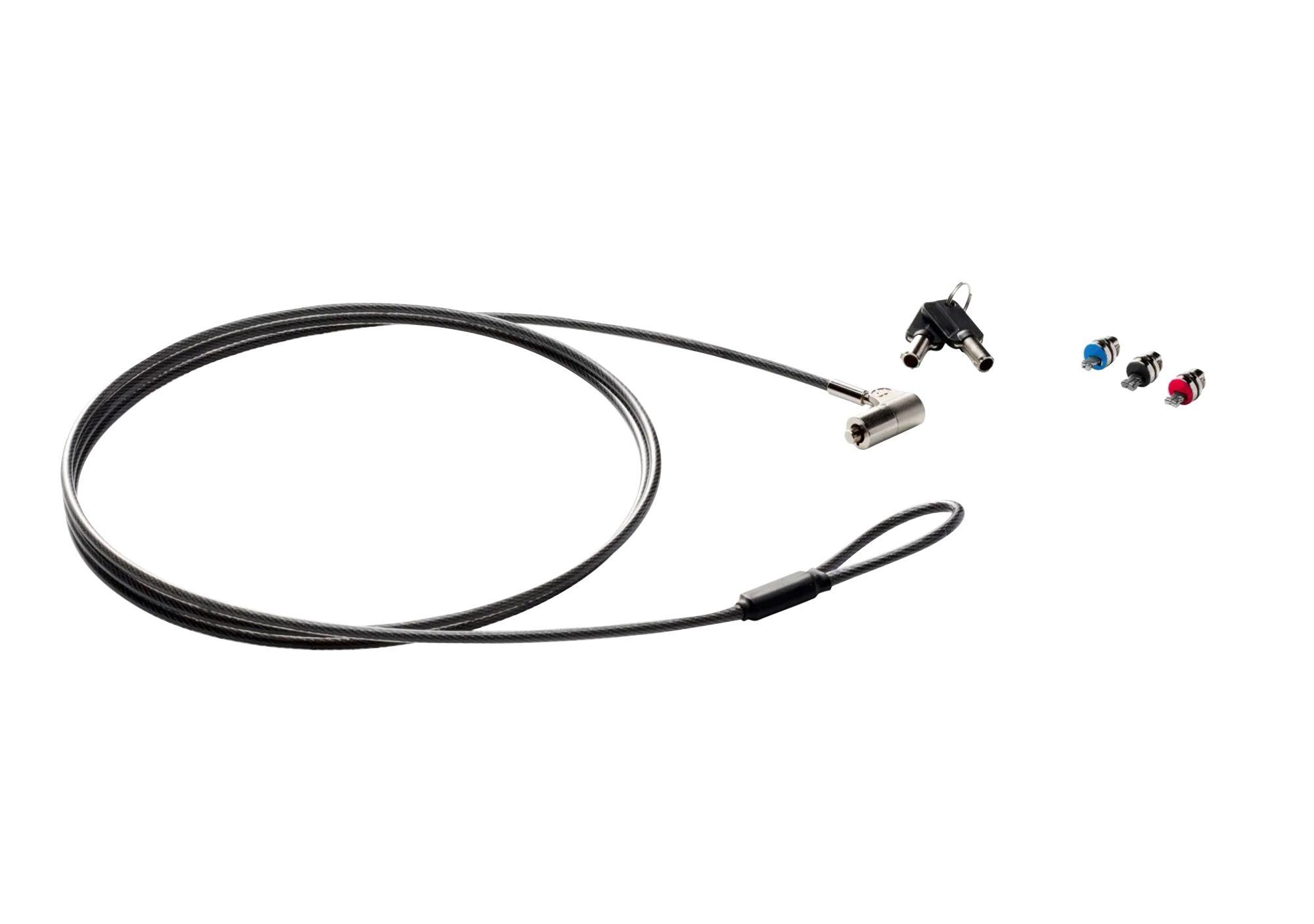 Cadeado de Segurança para Portátil HP Sure Key Cable Lock 6UW42AA (Universal - chave - 1,83 m - Preto e Prateado)