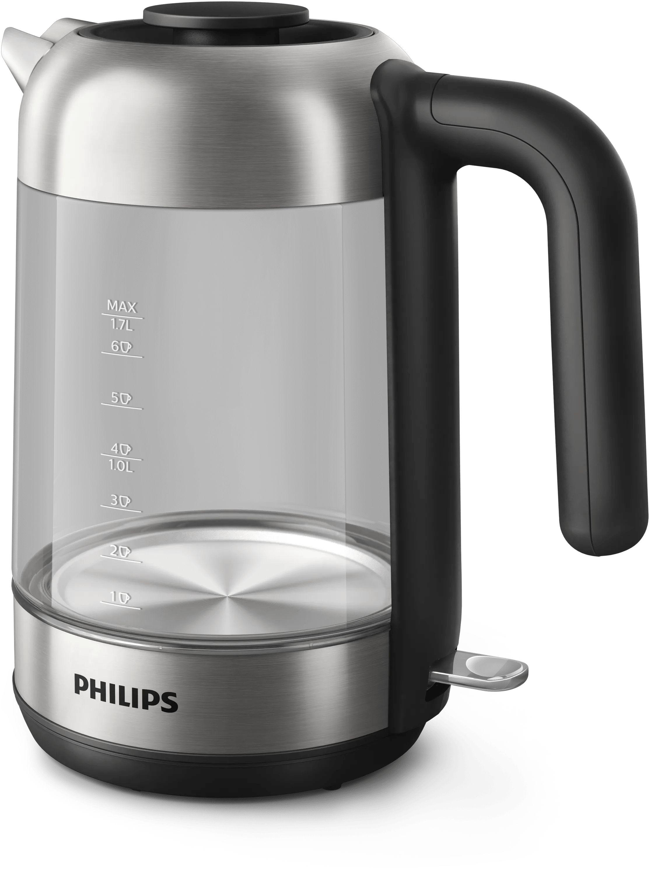 Jarro Elétrico PHILIPS HD9339/80 (2200 W - 1,7 l - Vidro, Aço inoxidável - Preto, Inox e Transparente), miniatura 2