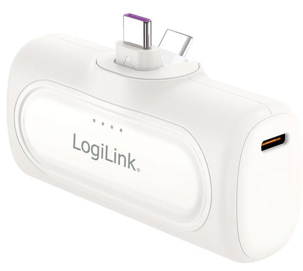 Powerbank LOGILINK PA0349W (5000 mAh - 20 W - USB Type-C - Branco)