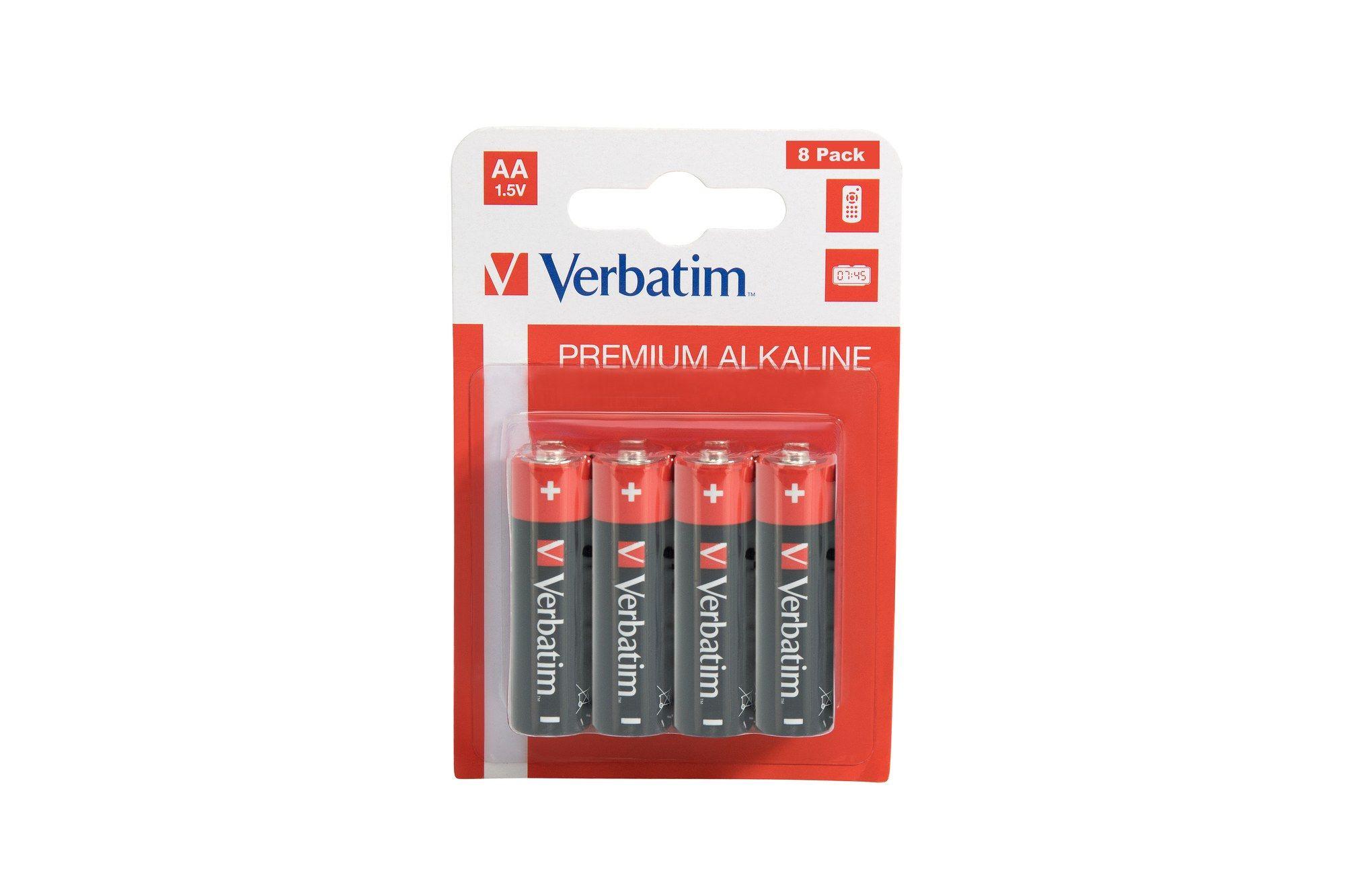 Pilhas Alcalinas VERBATIM AA-LR6 Mignon (AA - 1,5 V - Pack de 8), miniatura 2
