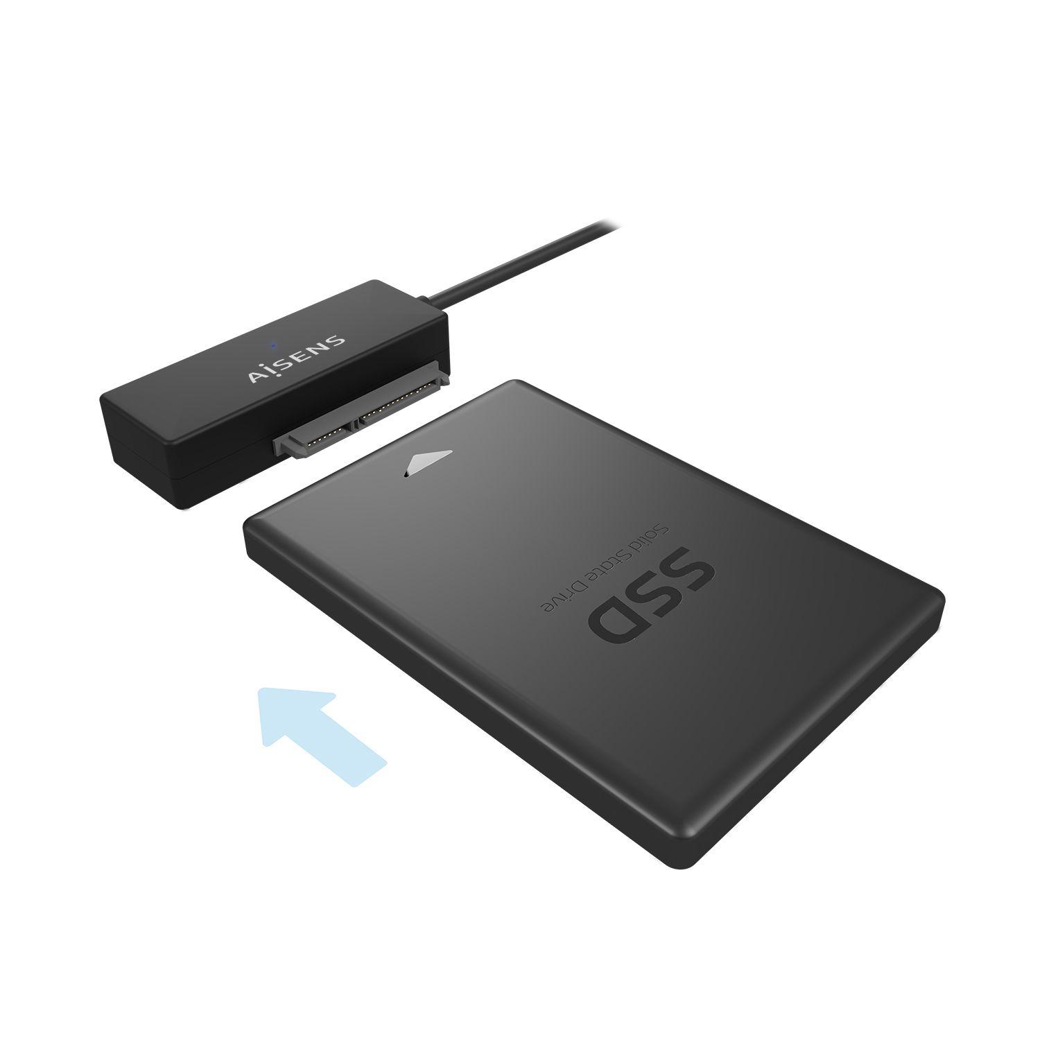 Adaptador SATA para USB-A AISENS ASE-35A01B (2,5/3,5 polegadas - 4200 RPM / 5400 RPM / 7200 RPM - Preto), miniatura 3