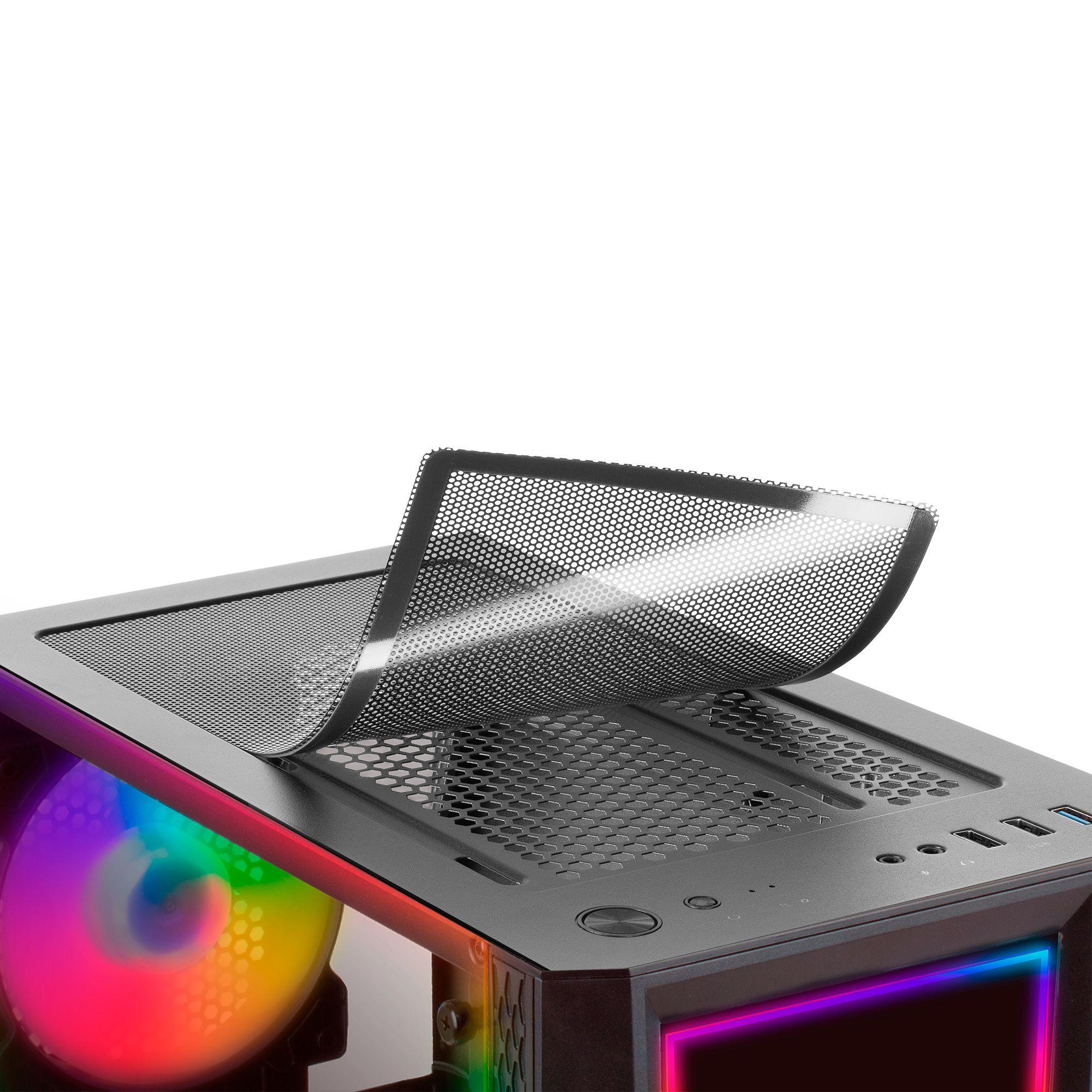 Caixa PC MARS GAMING MC-ART (ATX, Micro-ATX, Mini-ITX - Midi Tower - Acrílico, Vidro temperado - Preto) — miniatura 4