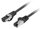 Cabo de Rede LANBERG PCF8-10CU-0300-BK (3 m - Cat. 8.1 - Preto)