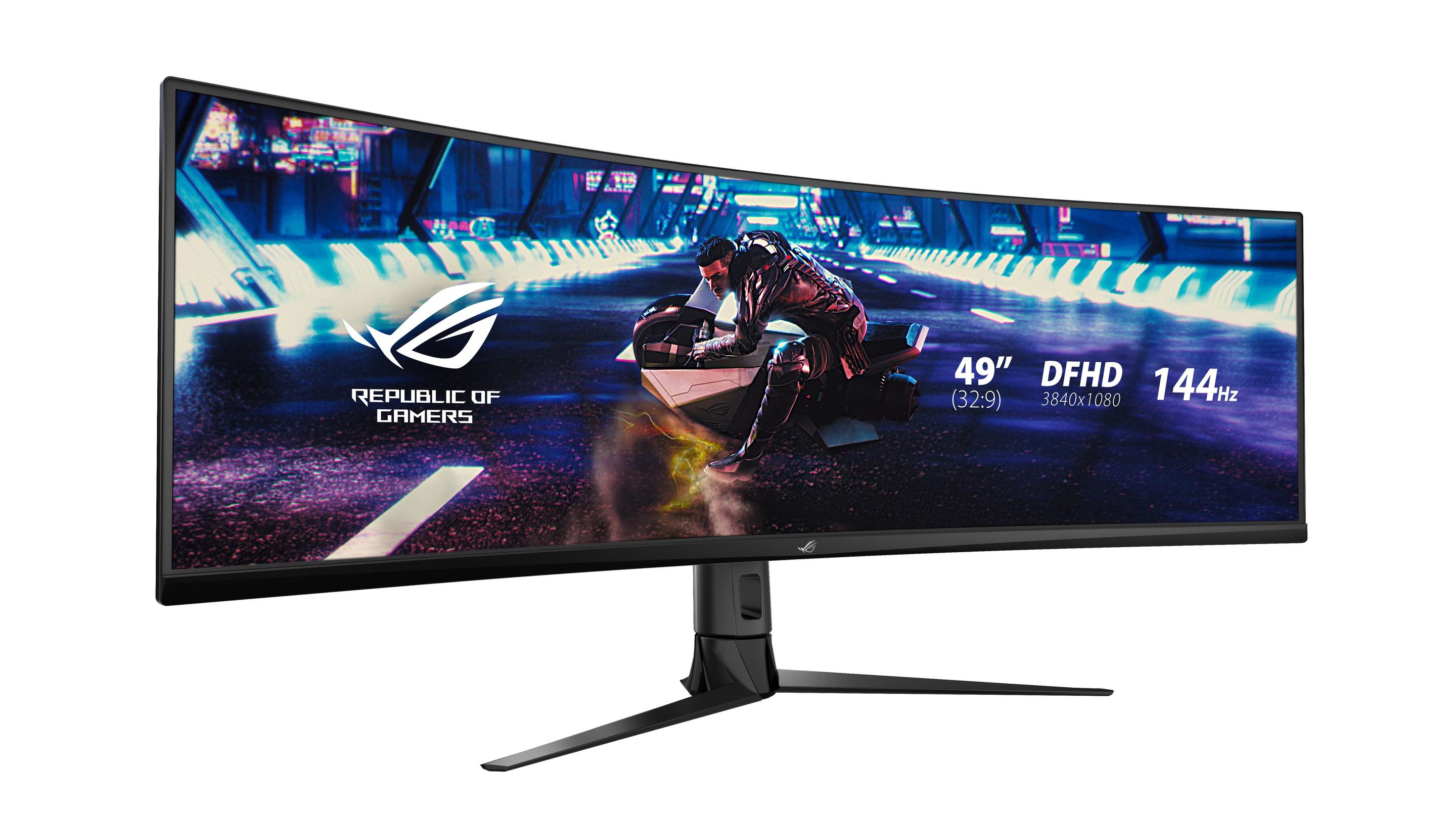Monitor ASUS ROG Strix XG49VQ (49" - VA - 144 Hz - Preto) — miniatura 3