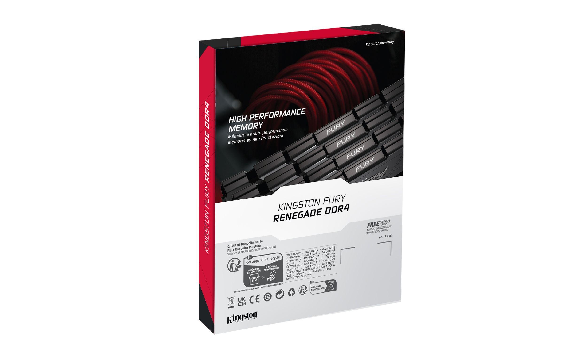 Memória RAM KINGSTON FURY Renegade KF440C19RB2K2/16 (4000 MT/s - 16 GB - DIMM), miniatura 6