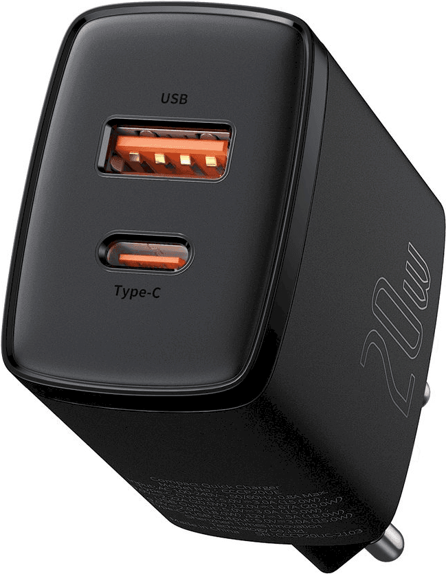 Carregador de Parede BASEUS CCXJ-B01 (20 W - Preto)