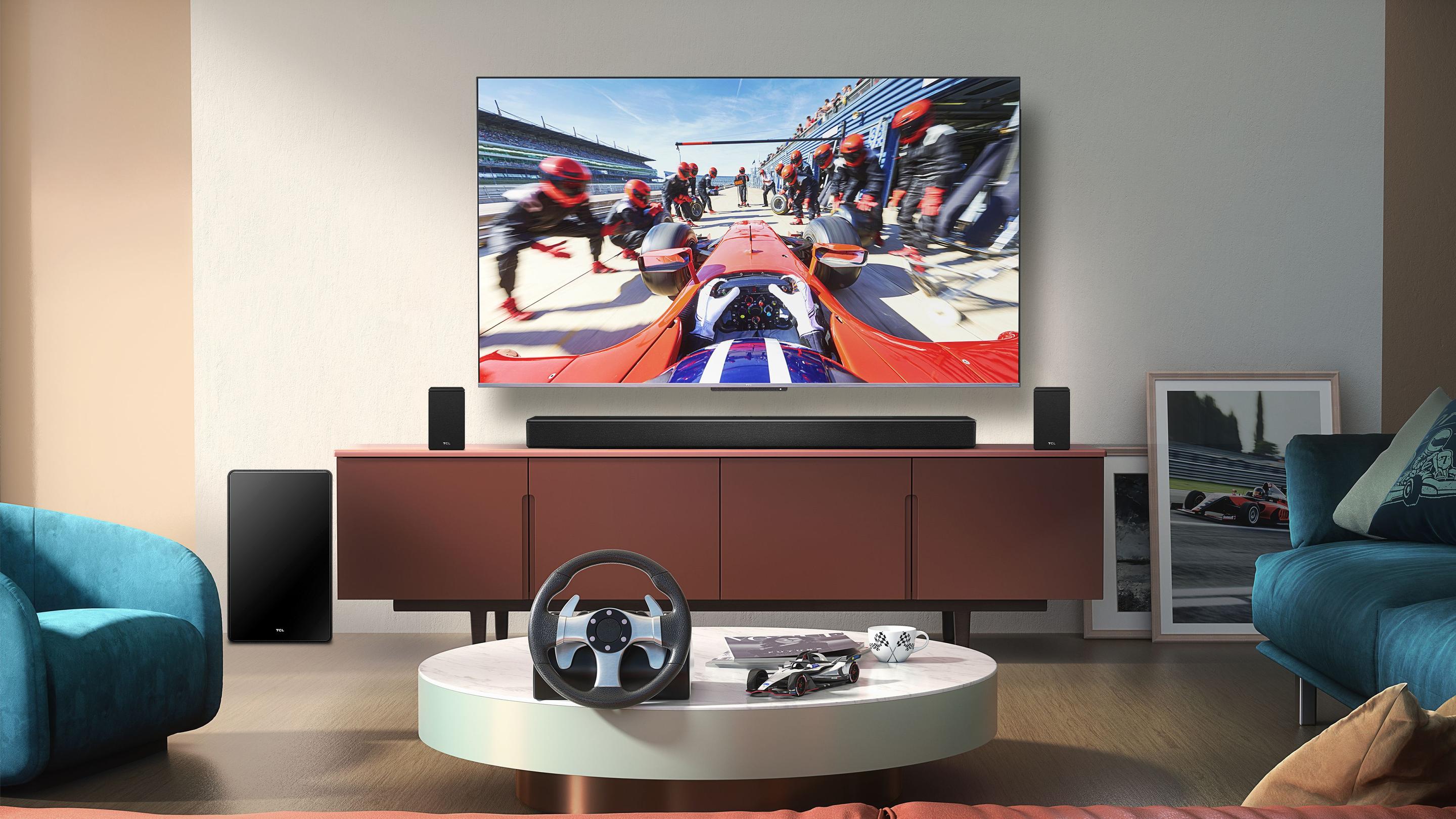 Soundbar TCL Q85HE (138 W - Com fios e sem fios - Titânio), miniatura 9