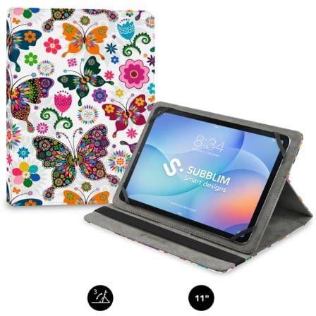 Capa para Tablet SUBBLIM Trendy Case Butterfly Garden (Universal 9,6"–11")