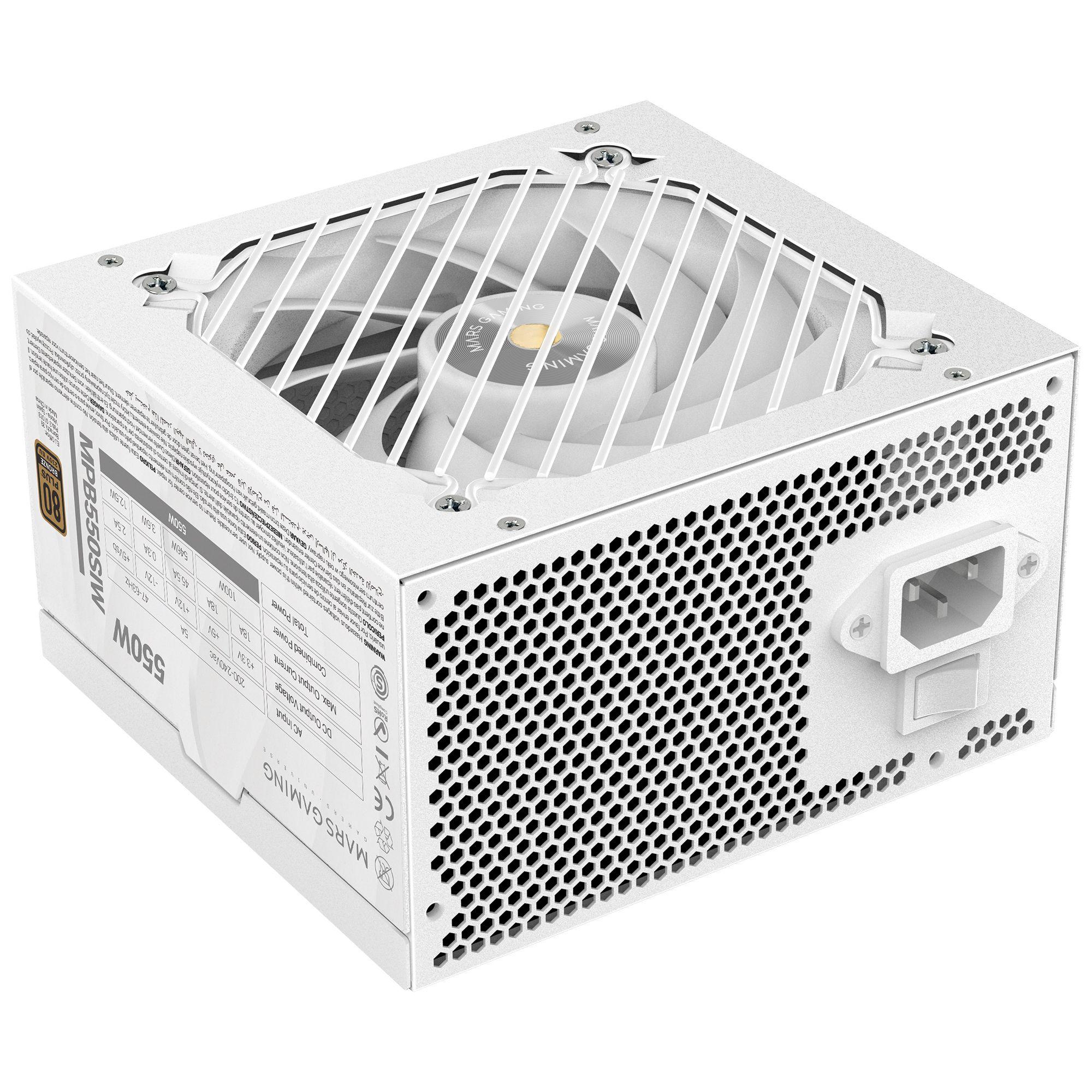 Fonte de Alimentação MARS GAMING MPB550SIW (ATX - 550 W - 80 PLUS Bronze - Branco), miniatura 2