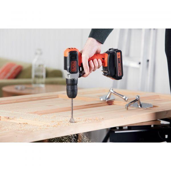 Berbequim Aparafusadora BLACK+DECKER BCD001C1-QW (Preto/Vermelho), miniatura 2