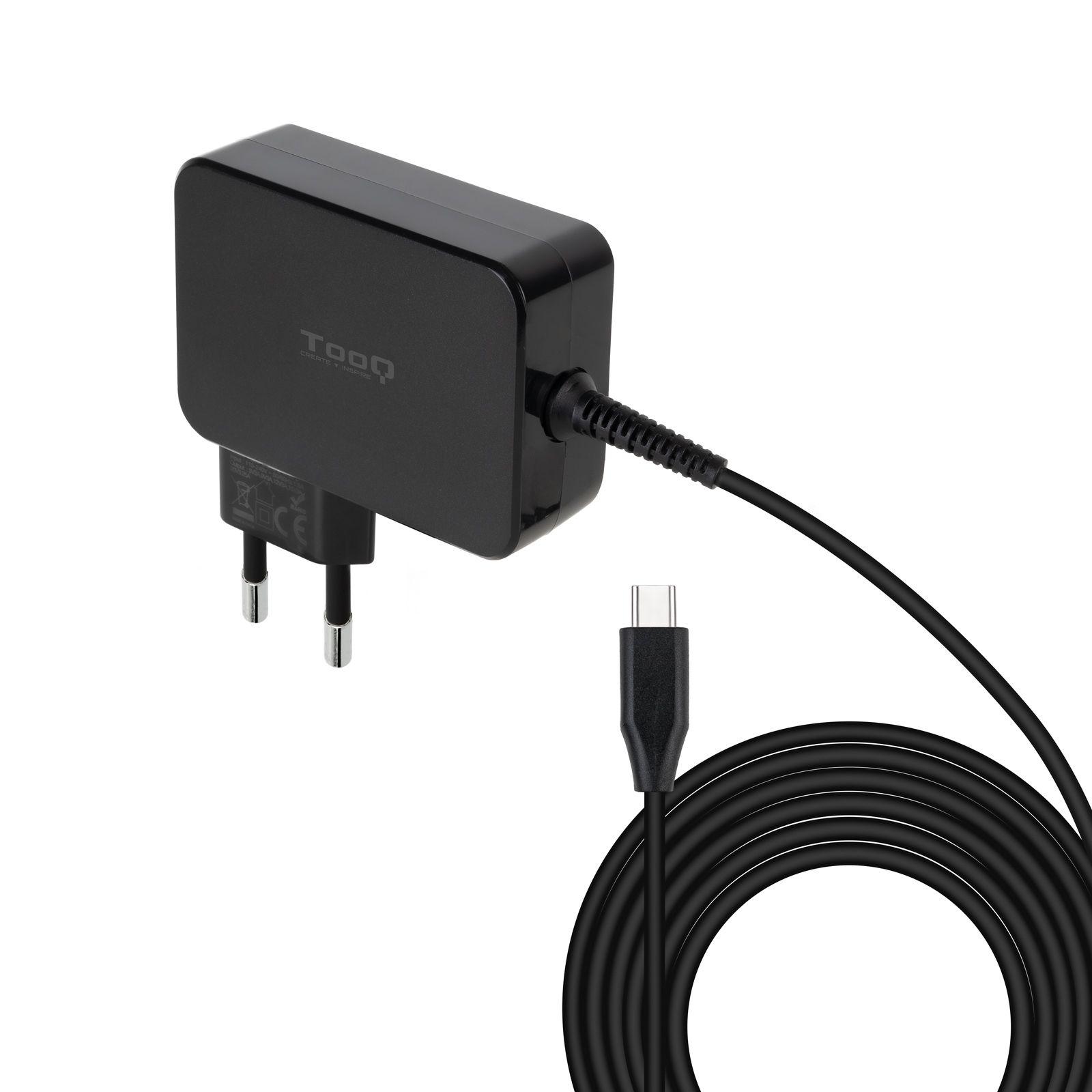 Carregador de Portátil TOOQ TQLC-USBCGAN90PD (90 W - 1.8 A - Preto)