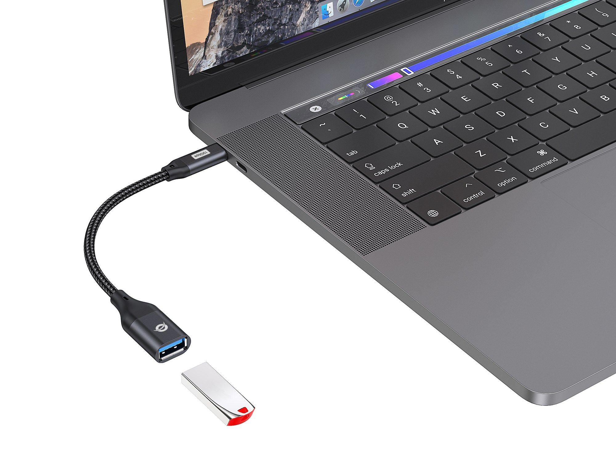 Adaptador USB-C para USB-A CONCEPTRONIC ABBY18B (20 cm - USB-A - USB-C - Preto), miniatura 6
