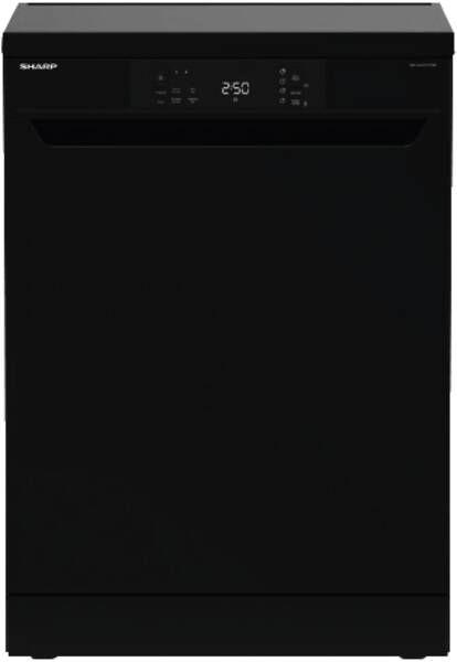 Máquina de Lavar Loiça Independente SHARP QW-NA1CF47DB-DE (C - 47 dB - Quick 30min - Preto)