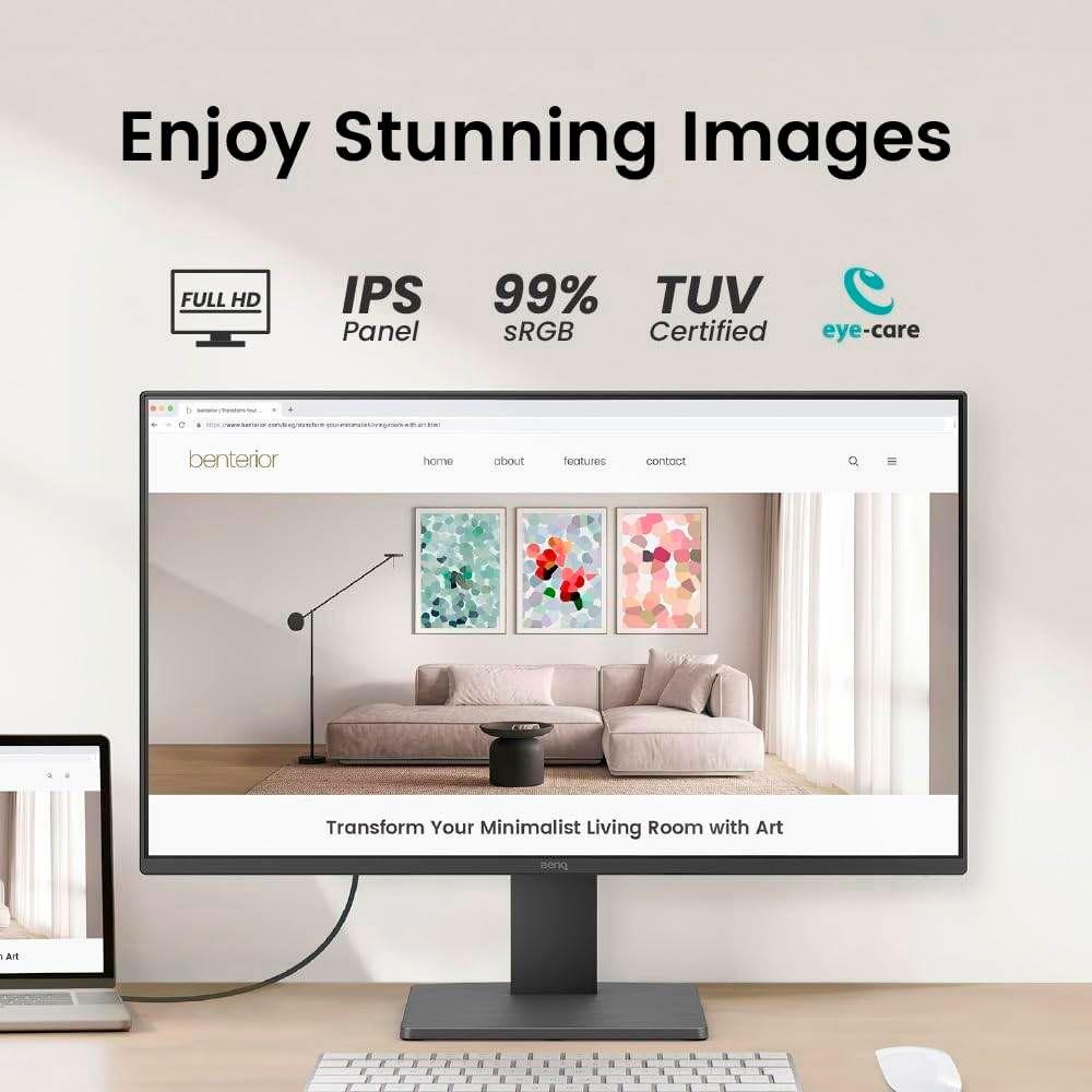 Monitor BENQ GW2791 (27" - IPS - 100 Hz - Preto) — miniatura 3