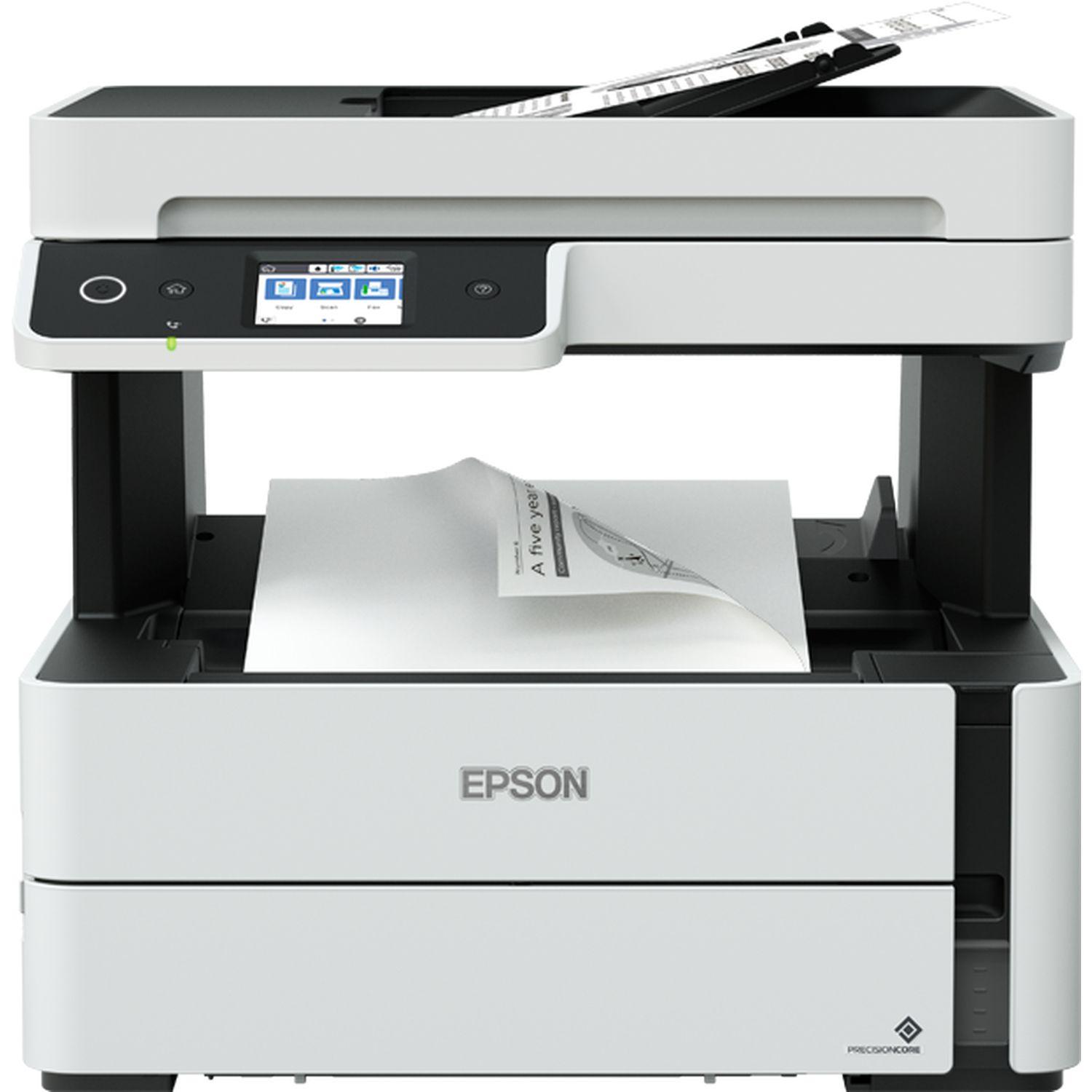 Impressora Multifunções EPSON EcoTank ET-M3180 (A4 - Impressão a preto e branco - 250 folhas - Preto e Branco)