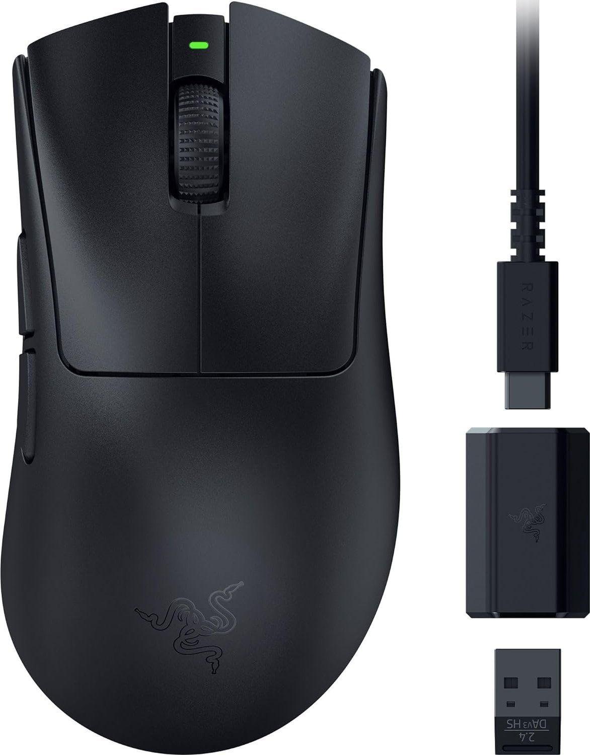 Rato RAZER DeathAdder V3 HyperSpeed (Mão direita - 26000 DPI - Ótico - Preto)