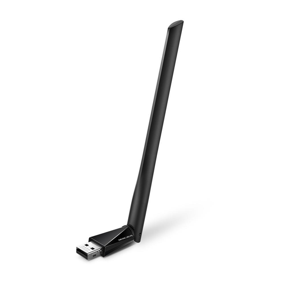 Adaptador USB Wi-Fi MERCUSYS MA30H (Wi-Fi 5 - 400 Mbit/s, 867 Mbit/s - Banda dupla - Preto)