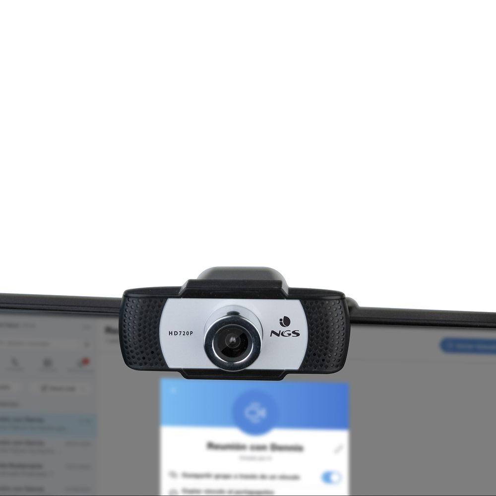 Webcam NGS XpressCam720 (1280 x 720 pixels - 720p - USB 2.0 - Preto, Cinzento e Prateado) — miniatura 5