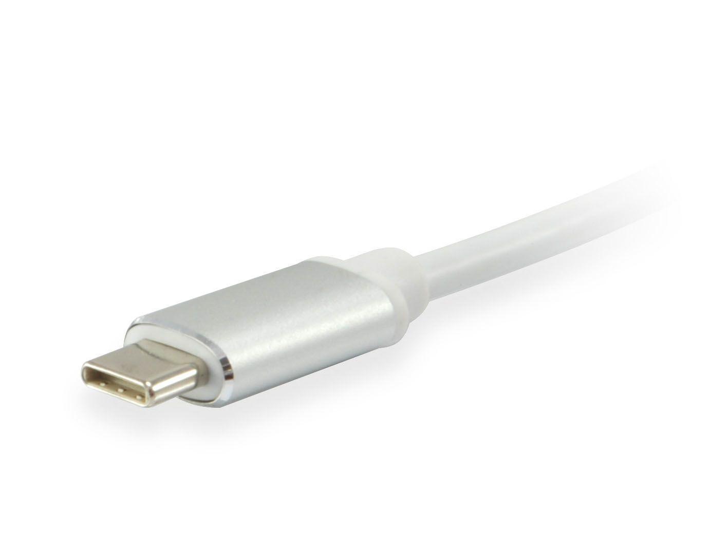 Adaptador USB-C para DVI-I EQUIP 133453 (15 cm - DVI-I - USB Type-C - Branco), miniatura 3