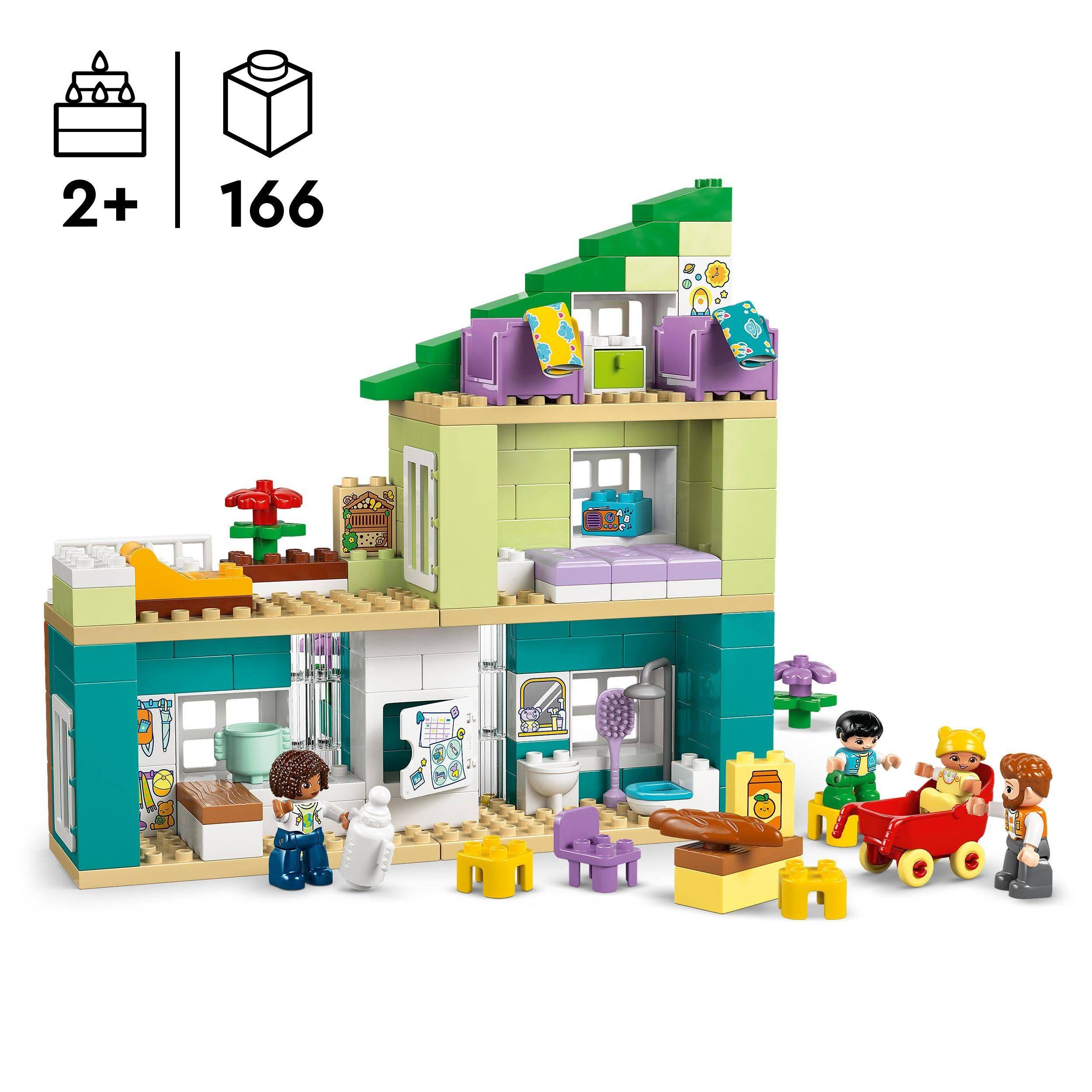 LEGO 10470 Duplo Casa de Família Moderna 3 em 1 com Figuras (2+ anos - 166 peças), miniatura 4