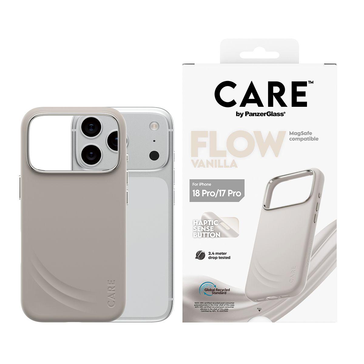 Capa PANZERGLASS CARE Flow Case Vanilla MagSafe iPhone 17 Pro (Silicone - Bege), miniatura 2