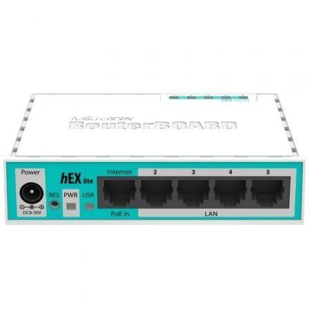 Router MIKROTIK hEX lite RB750r2 (Fast Ethernet - Branco) — miniatura 2