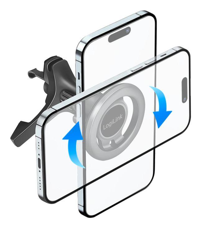 Suporte Magnético para Telemóvel LOGILINK AA0167 (Preto) — miniatura 6